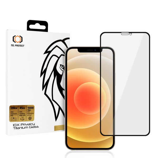 Hartowane szkło 10X Privacy Titanium do Iphone 12/12 Pro zdjęcie 1