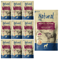 Natura Karma w saszetce dla psa o smaku wołowiny z wątróbką 500 g x 10