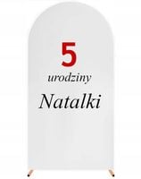 dowolny NAPIS SAMOPRZYLEPNY na materiał, tło do zdjęć 18 Urodziny Chrzest