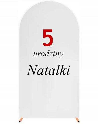 dowolny NAPIS SAMOPRZYLEPNY na materiał, tło do zdjęć 18 Urodziny Chrzest na Arena.pl