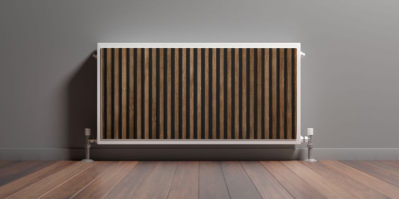 Osłona MAGNETYCZNA Grzejnika Lamele Deski Imitacja Drewna 90cm x 60cm zdjęcie 3