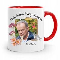 Kubek Czerwony Donald Tusk Po Platforma Prezent Z Nadrukiem Ze Zdjęciem