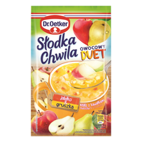 DR OETKER KISIEL SŁODKA CHWILA JABŁKO GRUSZKA Z KAWAŁKAMI OWOCÓW 31,5G