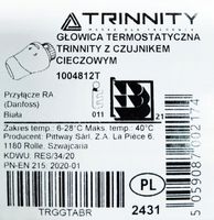 GŁOWICA TERMOSTATYCZNA Z CZUJNIKIEM CIECZOWYM COSMO V danfoss trinnity