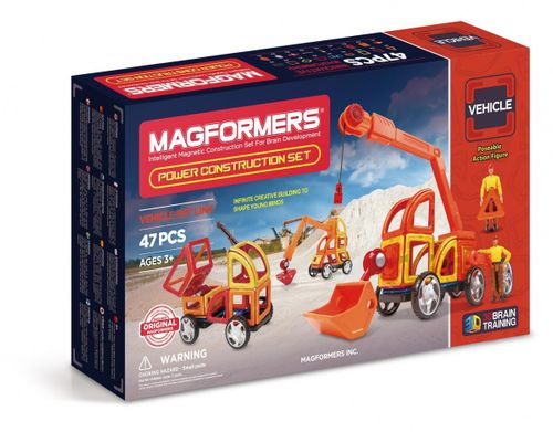 Magformers Klocki Vehicle Power Construction 47 elementów na Arena.pl