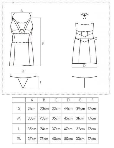 ELEGANCKA KOSZULKA SATYNOWA Z KORONKĄ STRINGI M na Arena.pl
