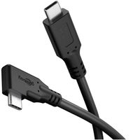 Kabel USB-C USB4 40Gb/s 100W PD 5A 8K 60Hz kątowy 90° USB-C 1m Goobay HQ