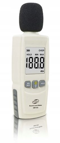 SONOMETR DECYBELOMIERZ CYFROWY MIERNIK NATĘŻENIA POZIOMU DŹWIĘKU HAŁASU LCD na Arena.pl