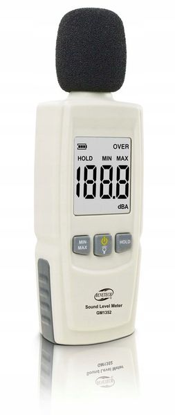 SONOMETR DECYBELOMIERZ CYFROWY MIERNIK NATĘŻENIA POZIOMU DŹWIĘKU HAŁASU LCD zdjęcie 9