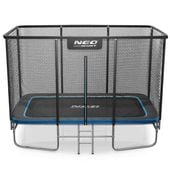 Trampolina ogrodowa prostokątna 12x8ft/366x244cm z siatką zewnętrzną i drabinką Neo-Sport