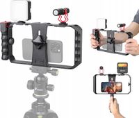 Zestaw Zeadio All-in-One Pro do wideorozmów na smartfony, regulowany uchwyt