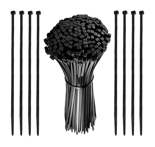 Opaski zaciskowe czarne trytki kablowe 200x3.6mm nylonowe 100 szt na Arena.pl