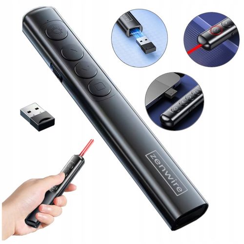 Wskaźnik Prezenter Laserowy Bezprzewodowy Pilot Laser USB do Prezentacji ZW na Arena.pl