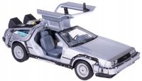 DeLorean Powrót do Przyszłości 1 Back to the Future metalowy Welly 1:24