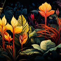 Plakat 80x80cm Tropikalna Symfonia