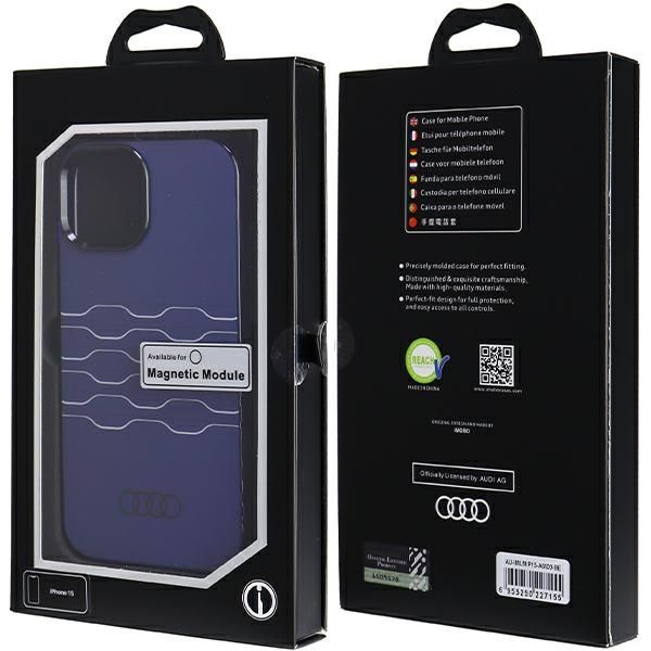 Etui Audi do iPhone 15, iPhone 14, iPhone 13, Niebieski, MagSafe zdjęcie 7