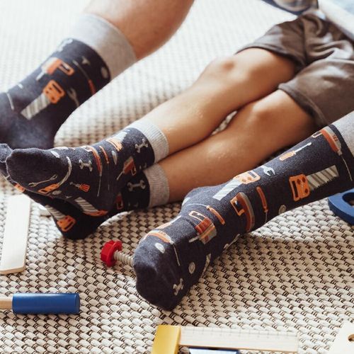 SKARPETY DZIECIĘCE RODZINNE 084 29-31 020 grafitowy/domek na Arena.pl