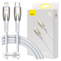 Kabel USB-C do Lightning Baseus Glimmer, 20W, 1m (biały)