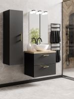 ZESTAW MEBLI ŁAZIENKOWYCH LUNA 50 szafka umywalka słupek w. (W7) + EB