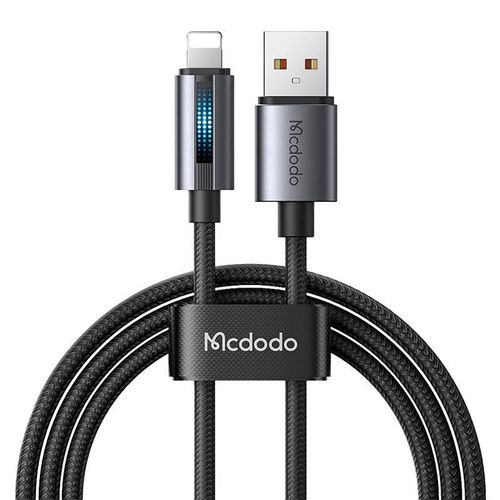 Kabel Mcdodo CA-5660 Lightning Pulsujące Światło 1.2m Czarny DO iPhone na Arena.pl