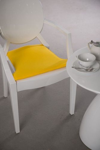 Poduszka na krzesło Royal żółta na Arena.pl