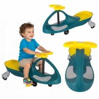 Jeździk Grawitacyjny Świecące Koła Led Butelkowy Żółty