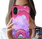 ETUI DO IPHONE 16 - SŁODKIE DONUTY Z LUKREM W TLE + SZKŁO