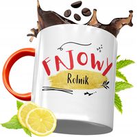 Kubek Pomarańczowy Dla Rolnika Prezent Z Nadrukiem Ze Zdjęciem