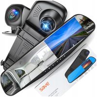 WIDEOREJESTRATOR JAZDY W LUSTERKU KAMERA SAMOCHODOWA COFANIA REJESTRATOR