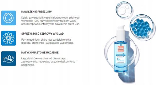 MIXA HYALUROGEL SERUM DO TWARZY DLA SKÓRY WRAŻLIWEJ 30 ML na Arena.pl