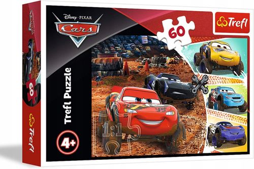 Puzzle 60 Zygzak Mcqueen Z Przyjaciółmi 17327 na Arena.pl