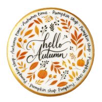 CIASTKO LUKROWANE HELLO JESIEŃ ROZ.M KOŁO JESIEŃ RĘCZNIE ROBIONE