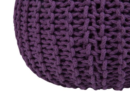 Puf 50 x 35 cm fioletowy CONRAD na Arena.pl