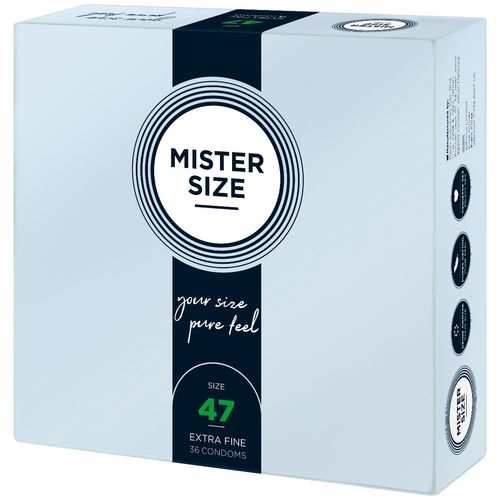 47 mm condoms 36 pieces mister.size na Arena.pl