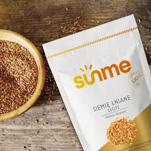 SIEMIĘ LNIANE ZŁOTE 5kg Kraj: POLSKA Czyste 100% na Arena.pl