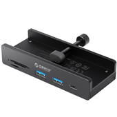 Orico Aktywny hub USB-C 10Gbps, 15W, przykręcany, 2x USB-A, czytnik SD,