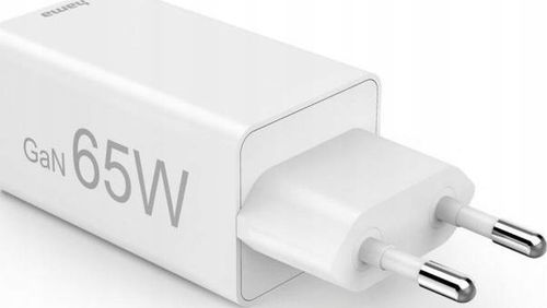 Ładowarka sieciowa HAMA 65W PD USB-C USB-A Biały na Arena.pl