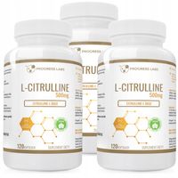 L-CYTRULINA 500mg MIĘŚNIE MEGA DAWKA 99,5% 3x120ka