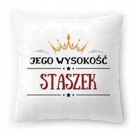Poduszka Dla Staszka Na Urodziny Ze Zdjęciem Na Prezent Biała 40X40 Cm
