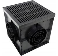 Studzienka podwórzowa 30x30 cm z koszem ruszt plastikowy 1,5t z wpustem