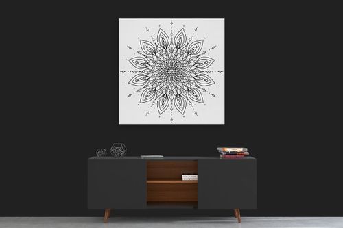 OBRAZ NA PŁÓTNIE CANVAS ABSTRAKCJA MANDALA 12 70X70 CM na Arena.pl