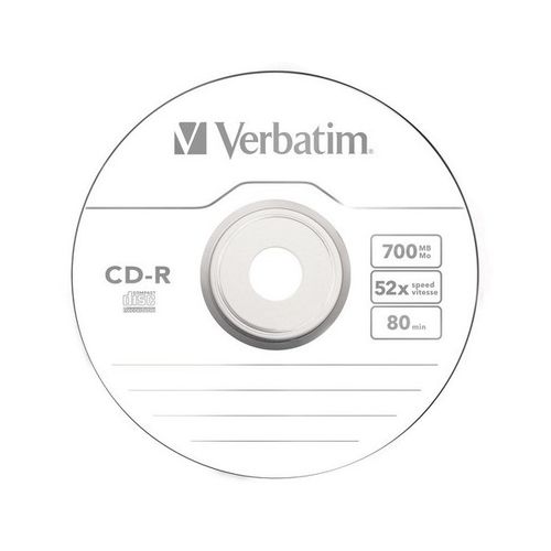 VERBATIM CD-R 700MB 80min slim case 10 w pudełku! na Arena.pl
