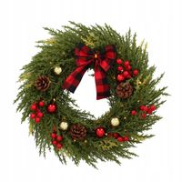 Wieniec Stroik Bożonarodzeniowy 40 cm LED