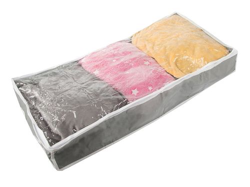 ZAMYKANY POJEMNIK PUDEŁKO ORGANIZER SUWAK POD ŁÓŻKO UBRANIA BUTY POŚCIEL na Arena.pl