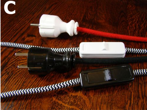 LAMPA WĄŻ 9M  BIAŁA - PRZEWÓD DO WYBORU SNAKE 9M na Arena.pl