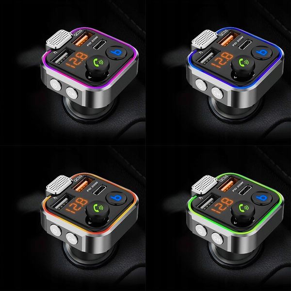 TRANSMITER BLUETOOTH AUDIO FM MP3 BT SZYBKA ŁADOWARKA 3X USB QC 3.0 RGB LED zdjęcie 6