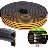 Uszczelka GUMOWA SAMOPRZYLEPNA do okien i drzwi TYP P 25mb CZARNA