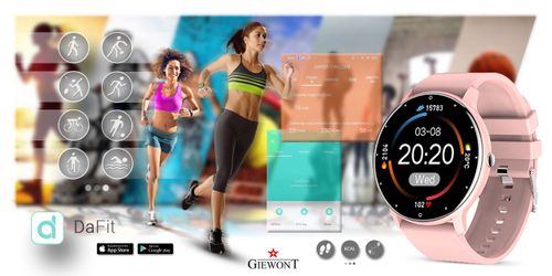 Smartwatch Giewont GW120-1 Różowy na Arena.pl