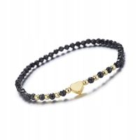 Bransoletka Damska Serce Turmalin Kamień Naturalny