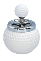 Elegancka Popielniczka w Kształcie Piłki Golfowej Obrotowa Zamykana